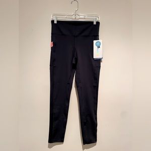 Marika Women’s Tummy Control Dry Wik 25” Black/Midnight Blue Combo Size L NWT